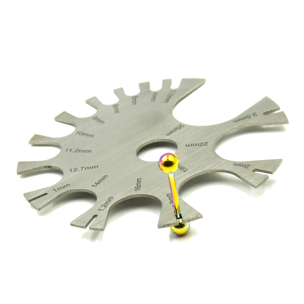 Stainless Steel Gauge Wheel Be - Body Jewelry Measurements avis et prix