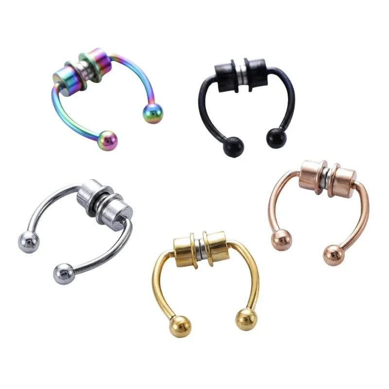 1/2/3Pcs Fake Magnetic Nose Ri - Body Jewelry And Piercing avis et prix