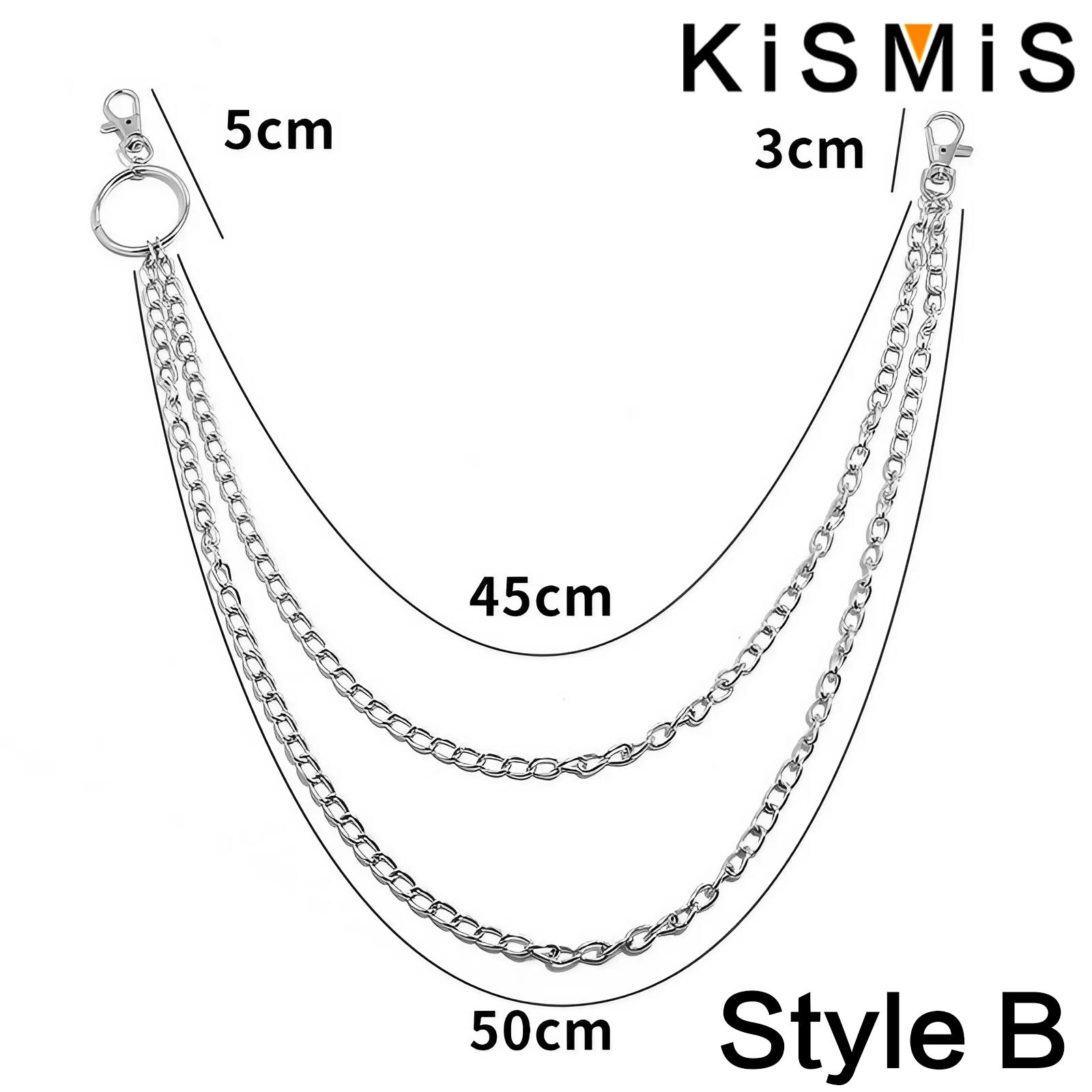 KISMIS 1PC Punk Street keychai - Body Jewelry Men avis et prix