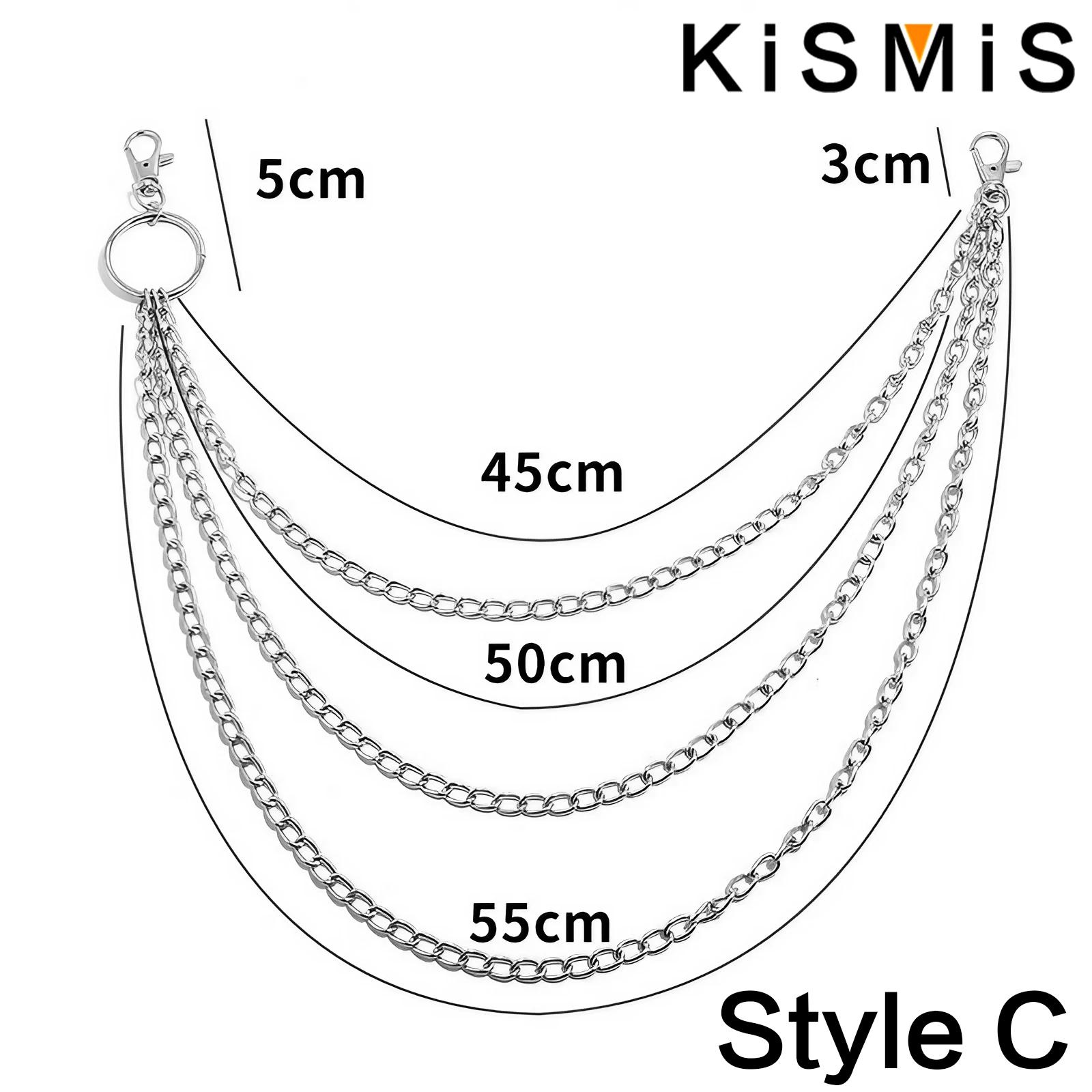 KISMIS 1PC Punk Street keychai - Body Jewelry Men avis et prix