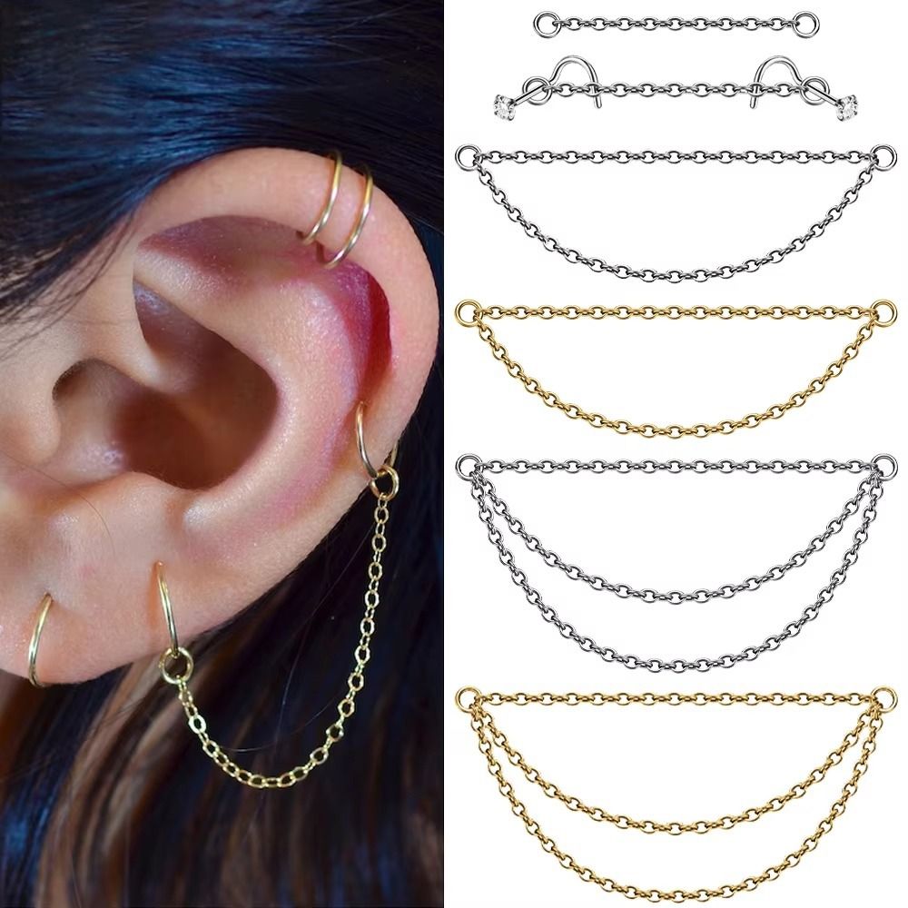Fashion Titanium Nose Chain Th - Body Jewelry And Piercing avis et prix