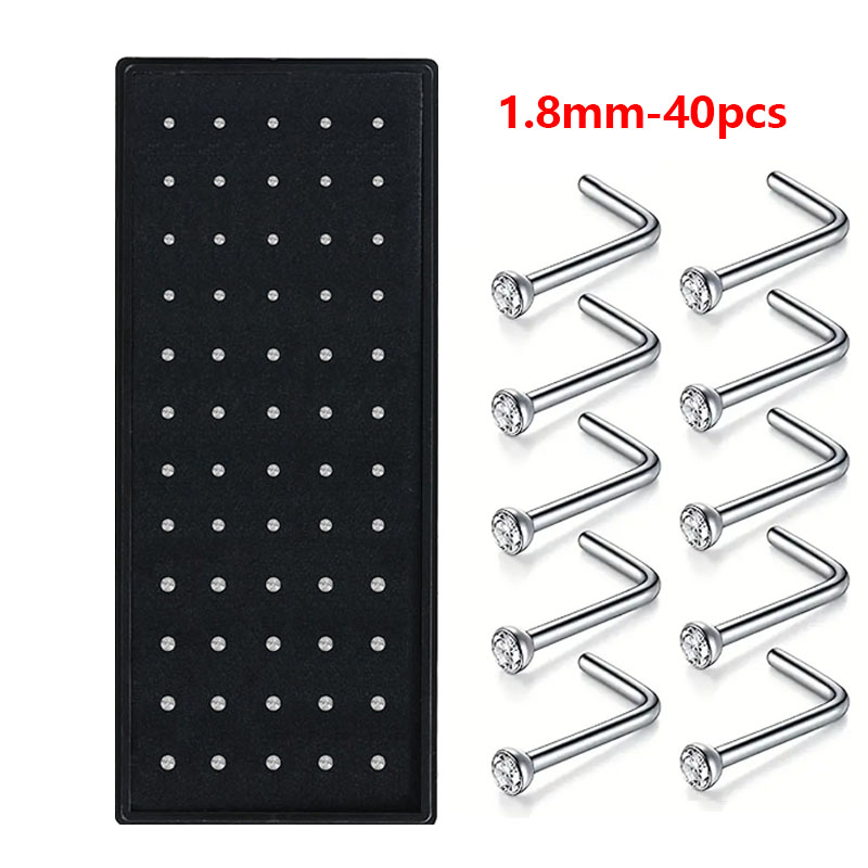 Hypoallergenic Nose Studs - Ti - Body Jewelry For Sensitive Skin avis et prix