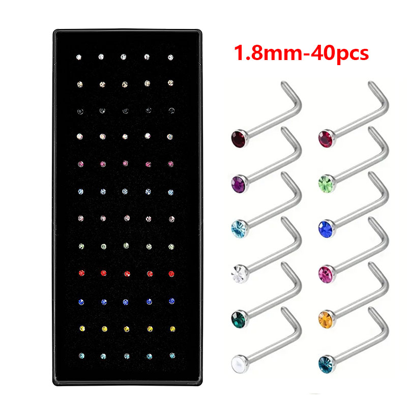 Hypoallergenic Nose Studs - Ti - Body Jewelry For Sensitive Skin avis et prix