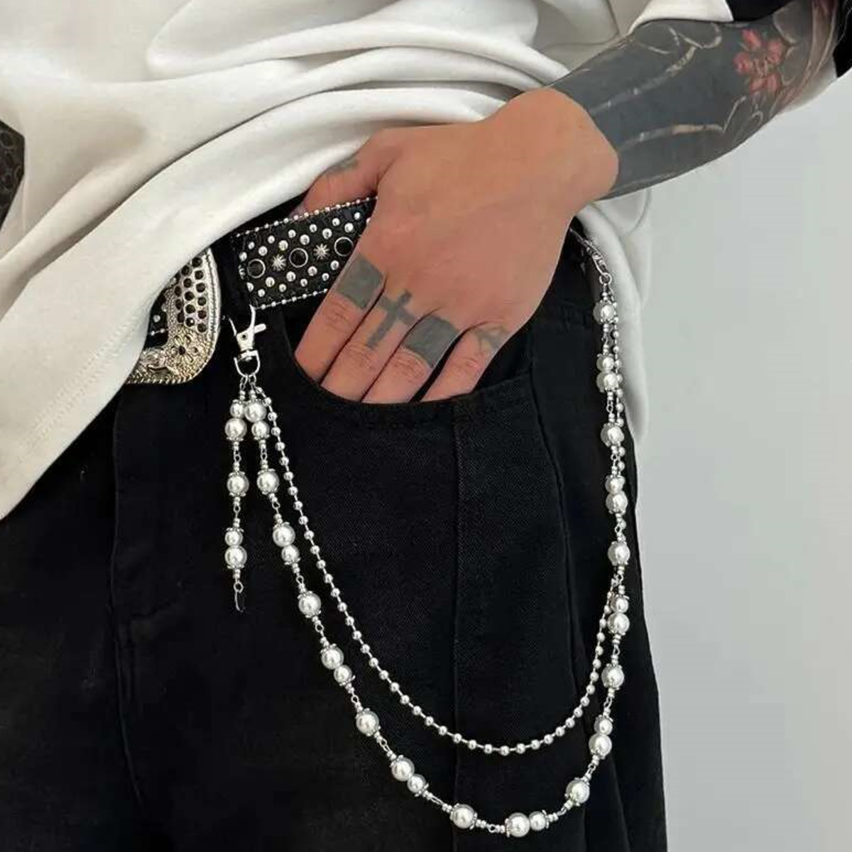 Salircon Punk Multilayer Imita - Body Jewelry Men avis et prix