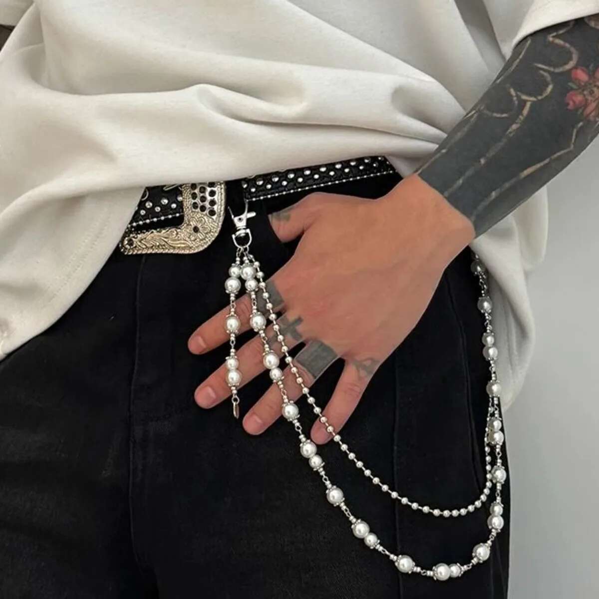 Salircon Punk Multilayer Imita - Body Jewelry Men avis et prix