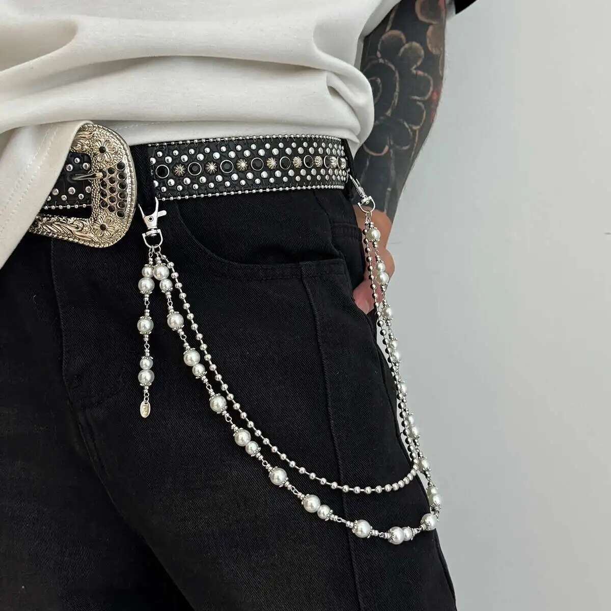 Salircon Punk Multilayer Imita - Body Jewelry Men avis et prix