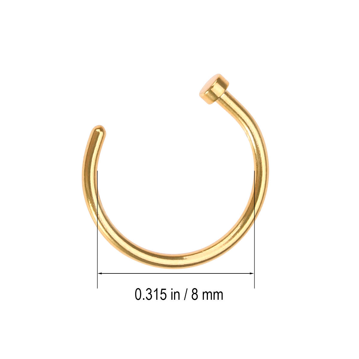 2Pcs Polished Surgical Titaniu - Body Jewelry For Sensitive Skin avis et prix