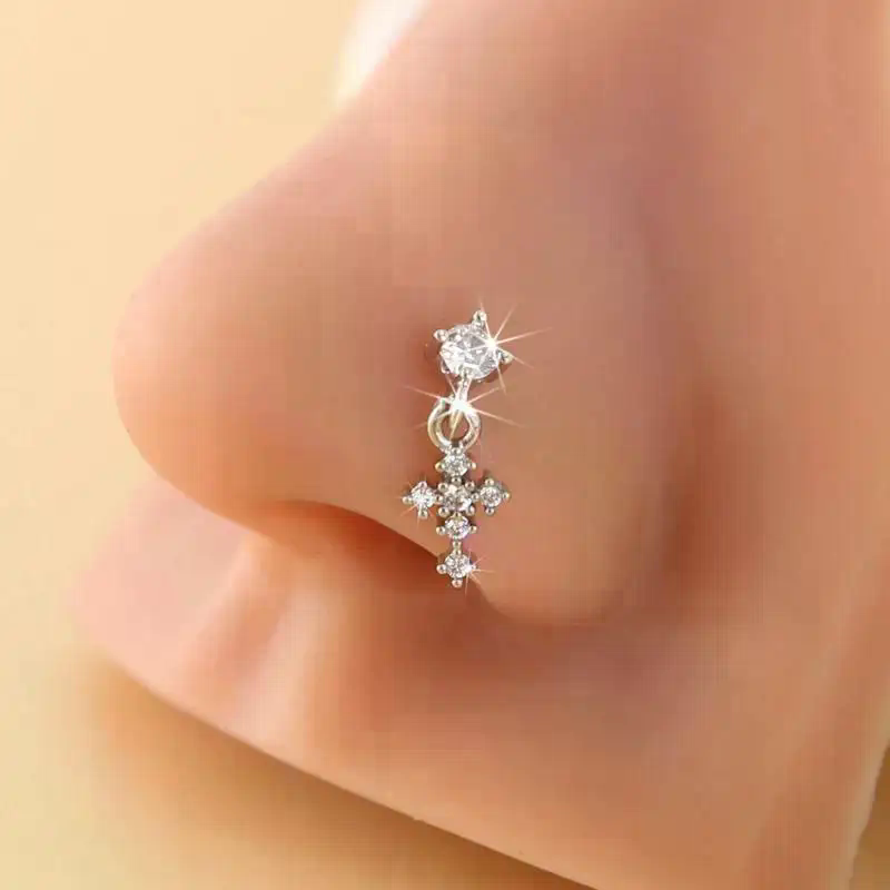 Dangle Nose Rings For Women Cr - Body Jewelry And Piercing avis et prix