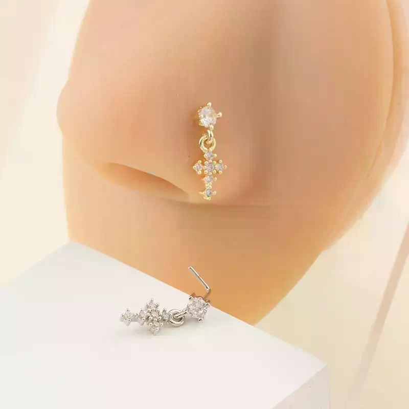 Dangle Nose Rings For Women Cr - Body Jewelry And Piercing avis et prix