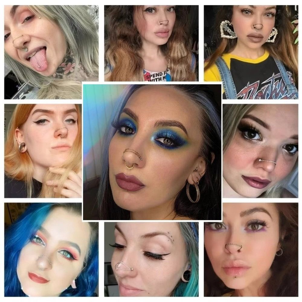 Titanium Nose Chain Three Laye - Body Jewelry And Piercing avis et prix