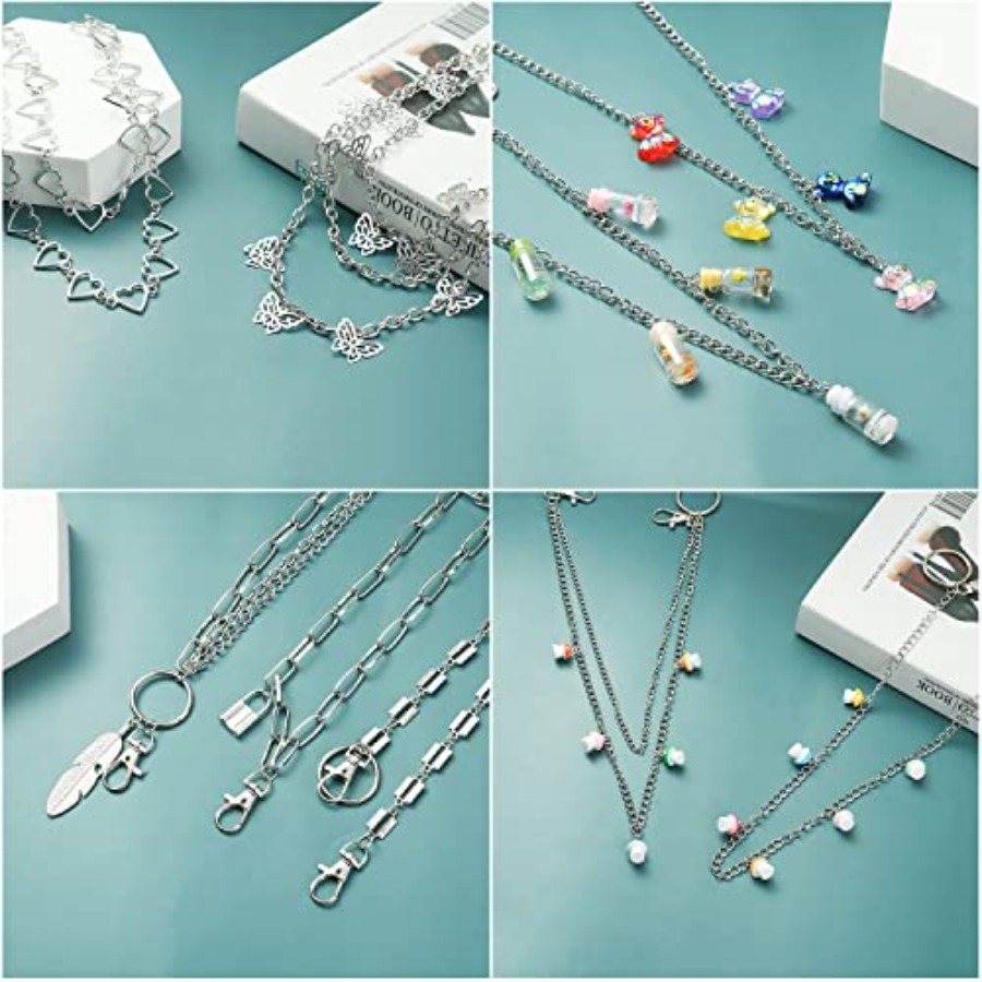 6 Pieces Pants Chain Wallet Ch - Body Jewelry Men avis et prix