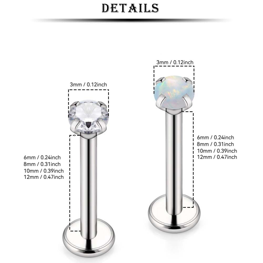 16G Stainless Steel Nose Rings - Body Jewelry For Sensitive Skin avis et prix