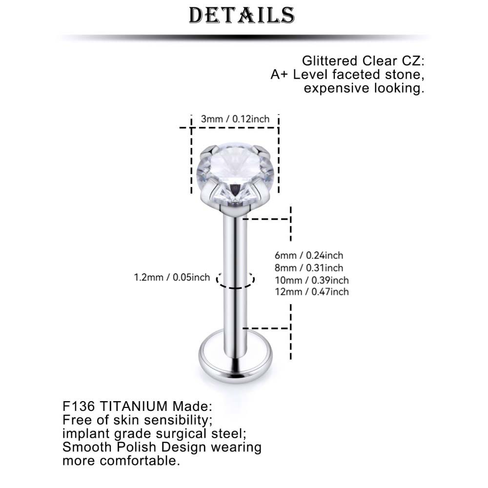 16G Stainless Steel Nose Rings - Body Jewelry For Sensitive Skin avis et prix