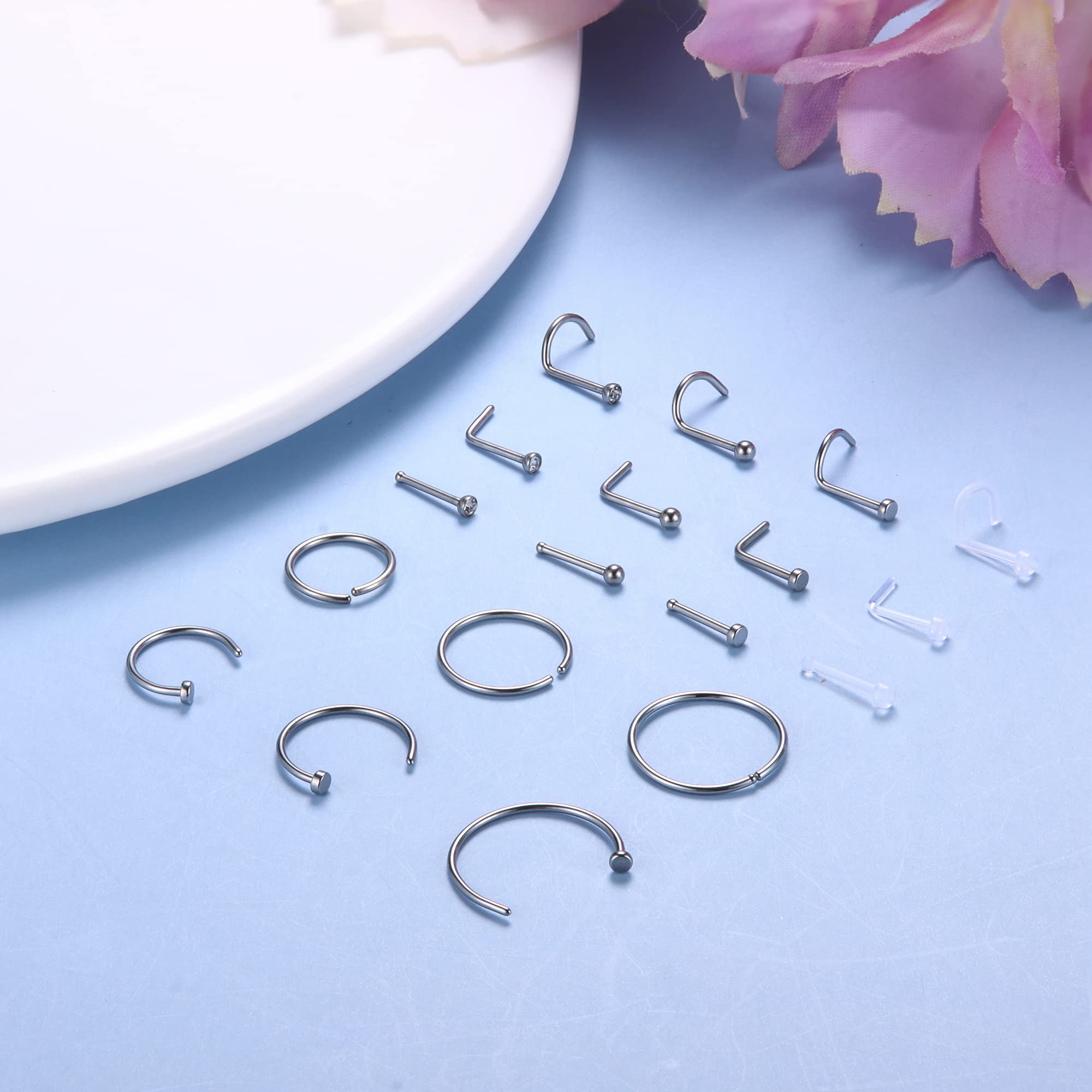 1PCS Hypoallergenic Nose Ring  - Body Jewelry For Sensitive Skin avis et prix