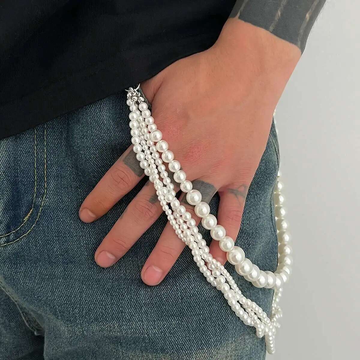 Lacteo Goth Multi Layer Imitat - Body Jewelry Men avis et prix