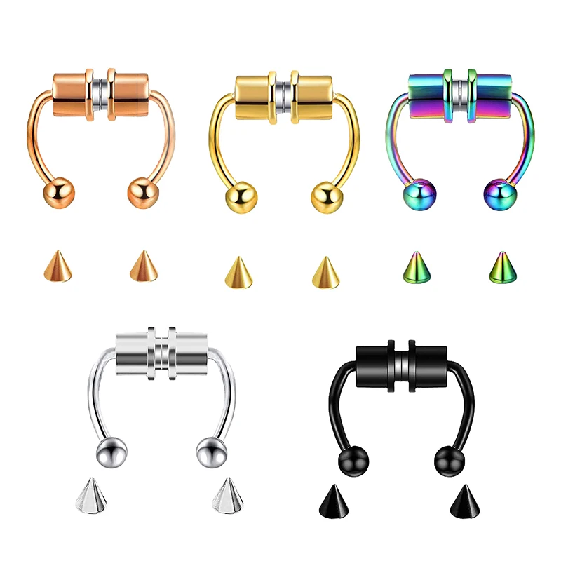 Fake Piercing Nose Ring Hoop S - Body Jewelry And Piercing avis et prix