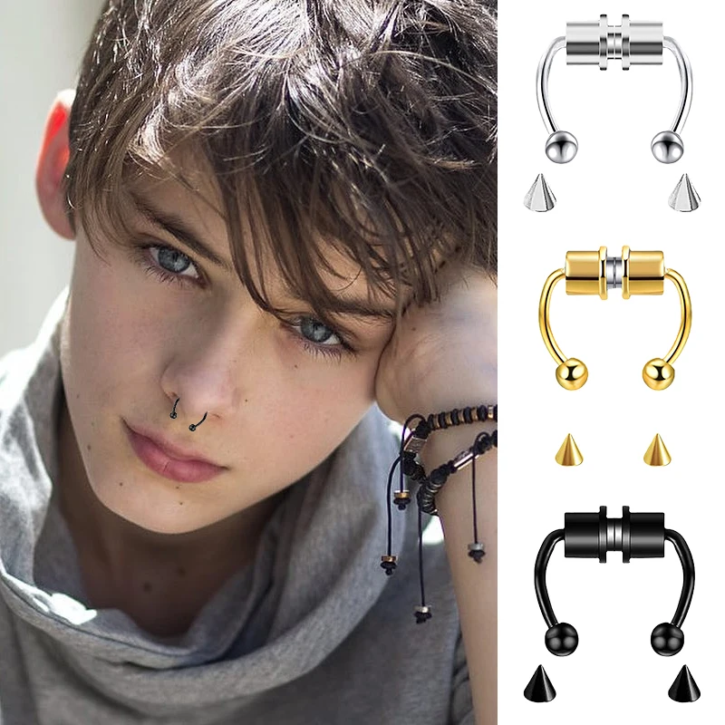 Fake Piercing Nose Ring Hoop S - Body Jewelry And Piercing avis et prix
