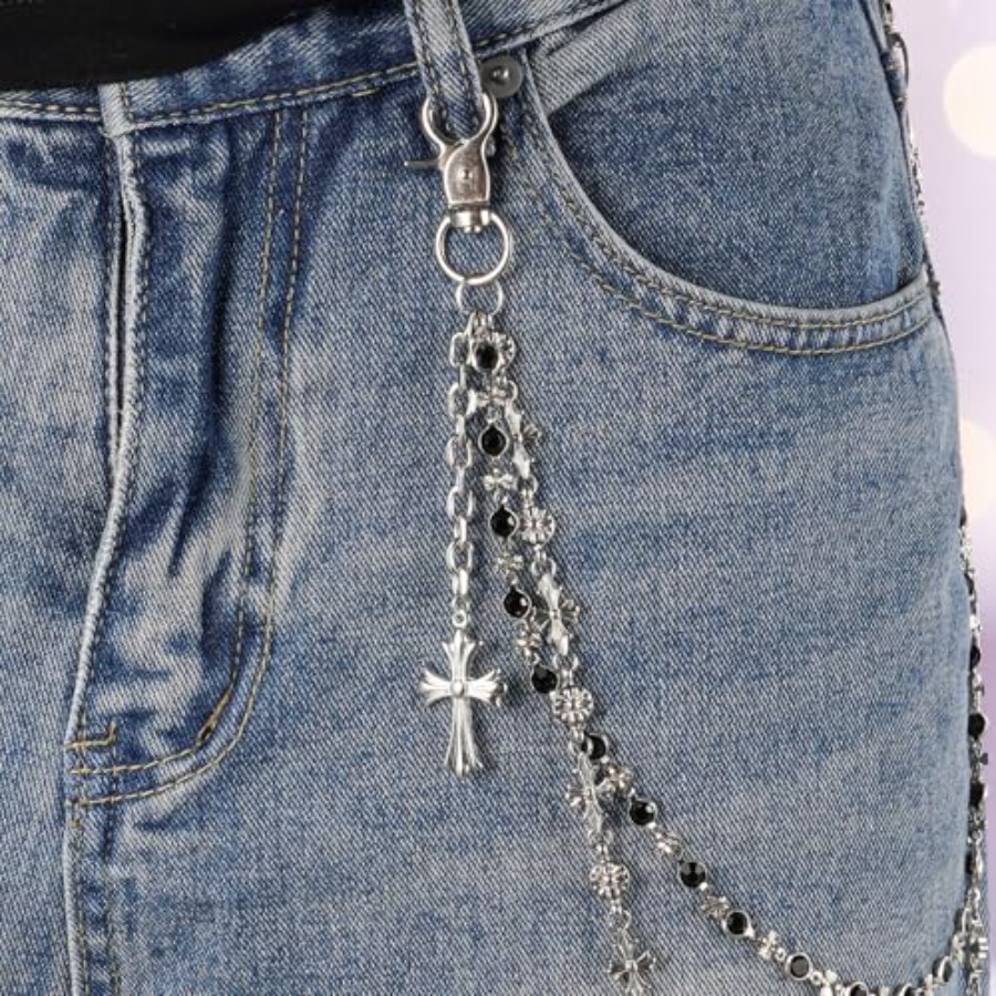 Cross Y2K Vintage Style Trouse - Body Jewelry Men avis et prix
