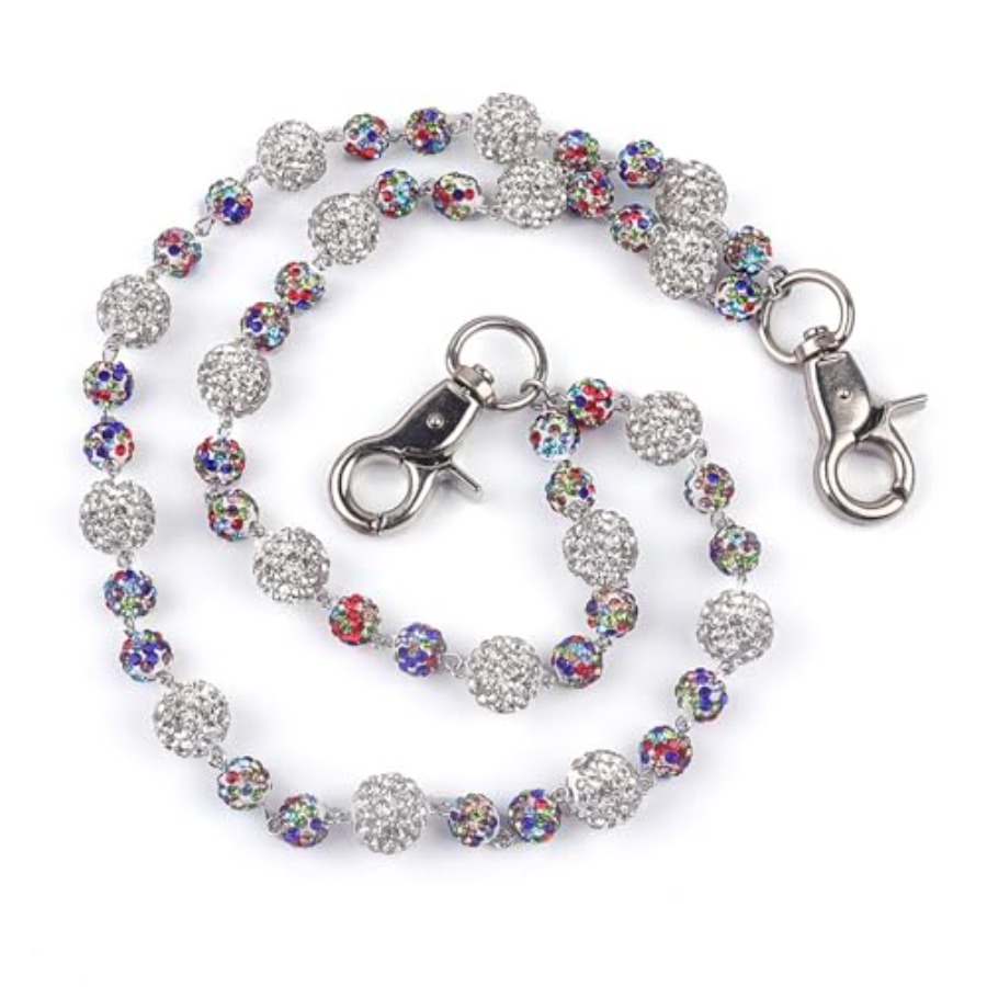 Sparkly Ceramic Beads Waist Ch - Body Jewelry Men avis et prix