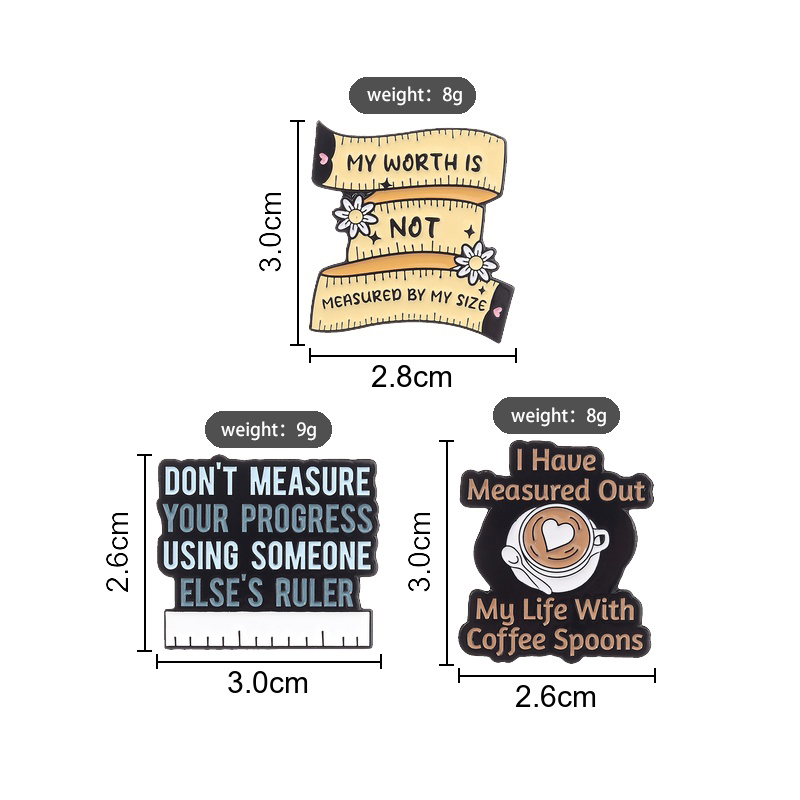 Body Positive Enamel Pins My W - Body Jewelry Measurements avis et prix
