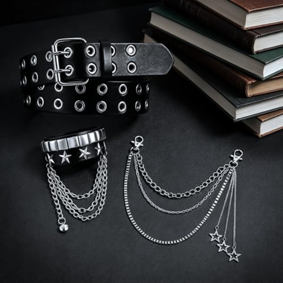 Studded Belt Set for Men Women - Body Jewelry Men avis et prix