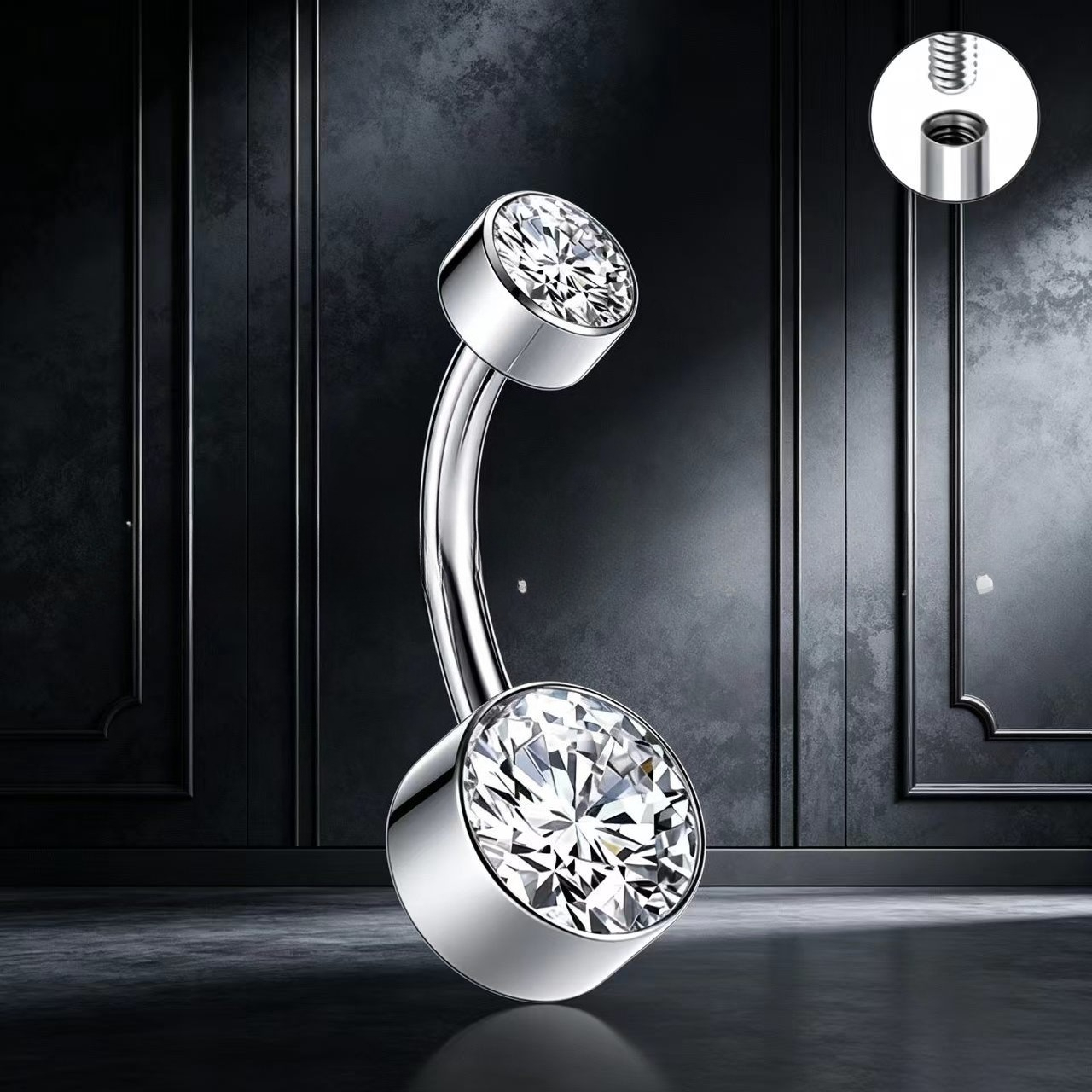 1pcs Hypoallergenic Stainless  - Body Jewelry For Sensitive Skin avis et prix