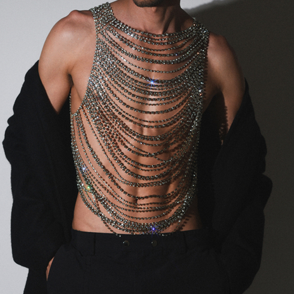 Fashion Luxurious Bling Men Wo - Body Jewelry Men avis et prix